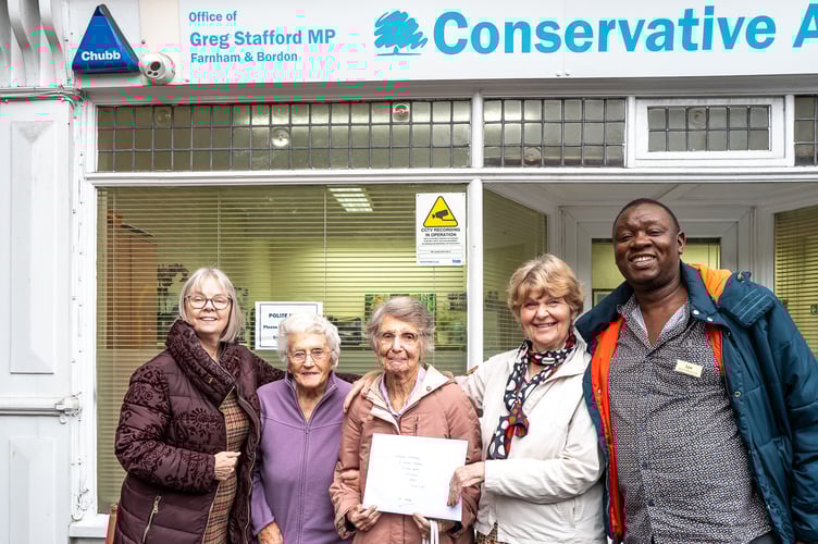 Pilgrims Friend Society from Shottermill House bring community plan to MP Greg Stafford