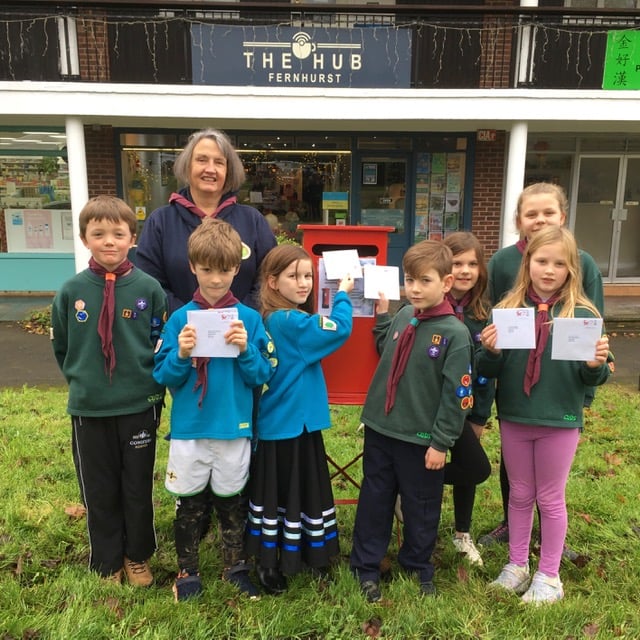 Get your cards ready to be hand-delivered by the Scouts this Christmas