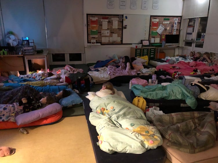 Fernhurst Primary School's super-sized sleepover