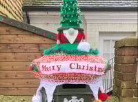 Gnome brings festive cheer – and charity – to Haslemere High Street