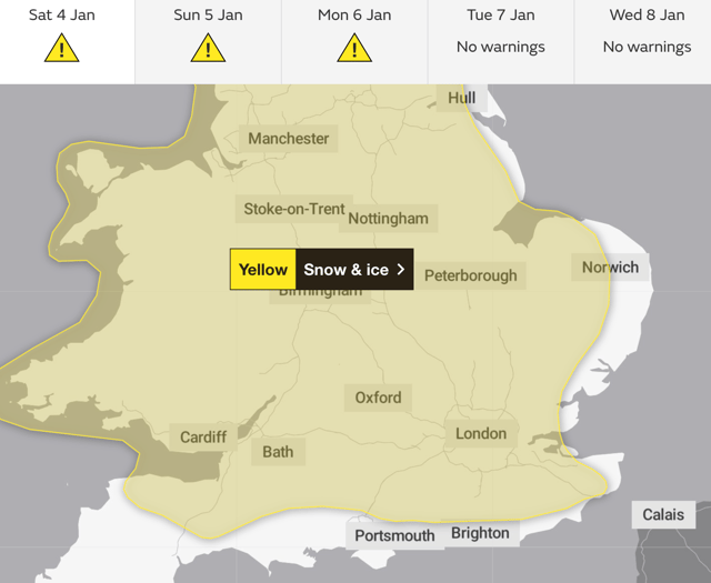 VIDEO: Snow and ice forecast for Surrey and Hampshire over weekend