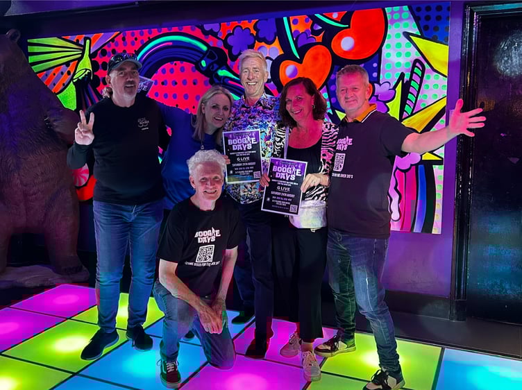 The Boogie Days team hits the dancefloor