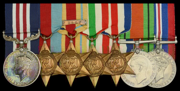Cpl Sippetts Medals Farnham PIC1