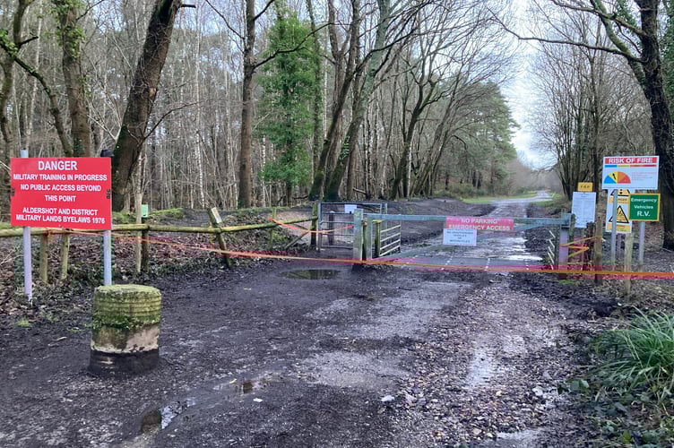 Longmoor Forest Road Liss Road Cordon