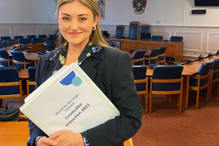 Phoebe Sullivan, 28, is based in Haslemere and is the Waverley Borough Councillor for Witley and Milford
