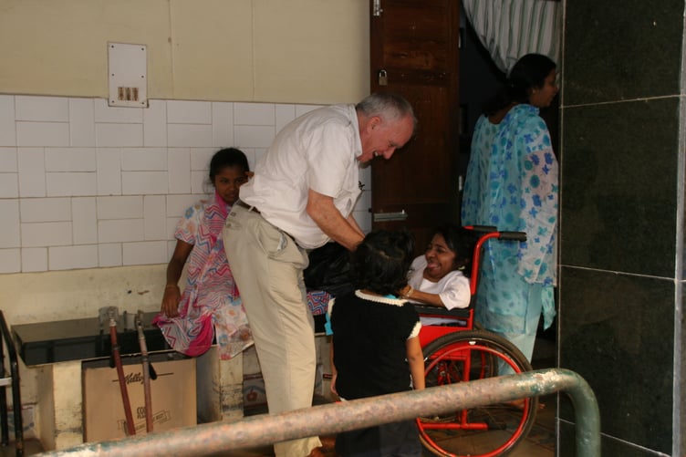 Robin Radley at the Chiks care home.