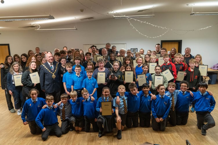 The winner's at this year's Farnham Sports Awards