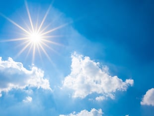 Sunny day today warmer tomorrow
