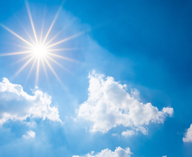 Sunny skies today with rain possible tomorrow