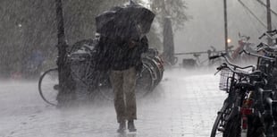 Heavy rain today moderate rain tomorrow