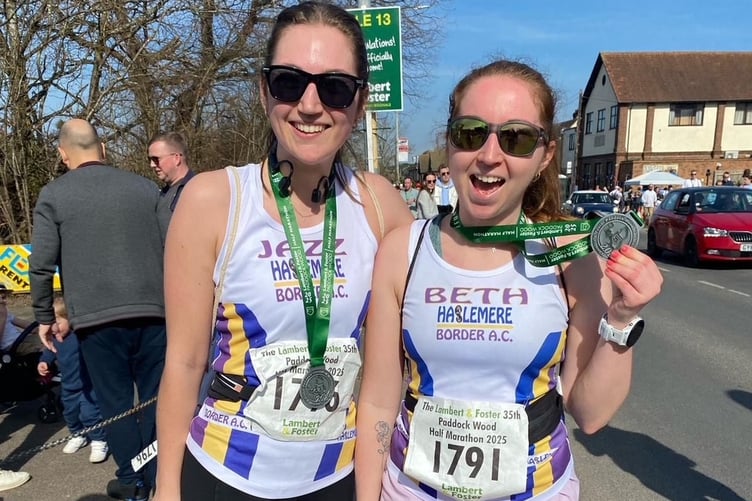 Jazz and Beth Sutton celebrate Jazz’s first half marathon