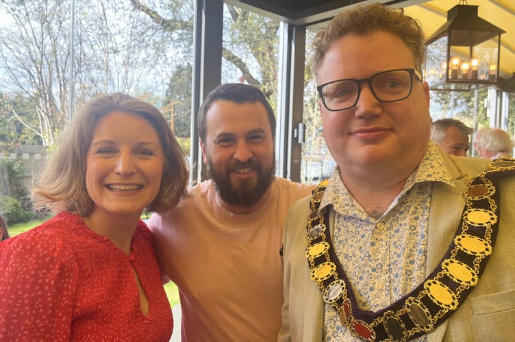 Cllr Leach had a big send off after a year as mayor