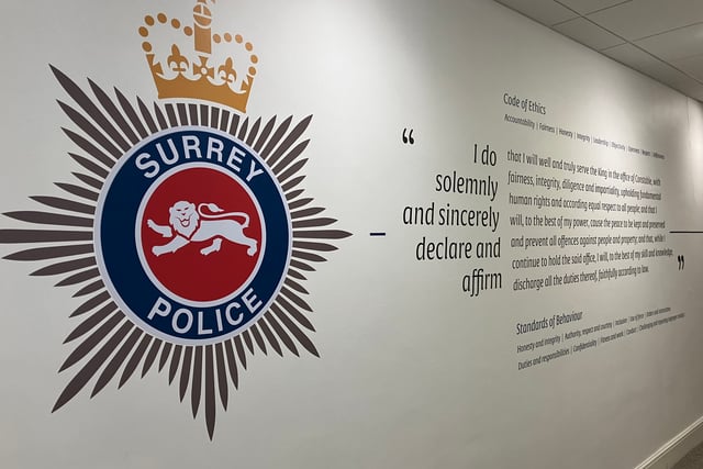 Surrey police officer spared jail for misconduct