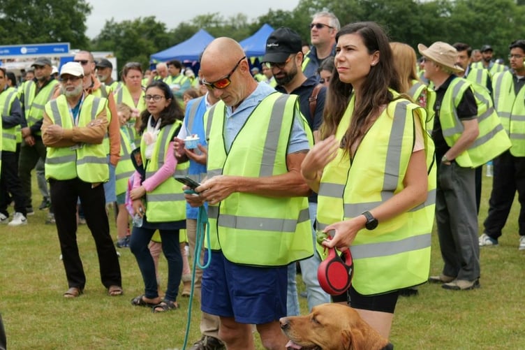 Beacon of peace walk in Tilford 2024