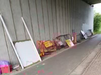 Signs of discontent under A3 as contractors accused of fly-tipping