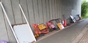 Signs of discontent under A3 as contractors accused of fly-tipping