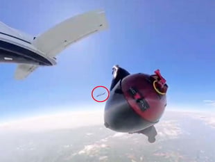 WATCH: Hampshire skydiver's phone survives 14,000ft drop from plane