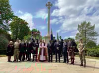 WATCH: Farnham honours war heroes at VE Day wreath-laying ceremony