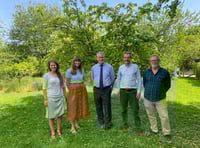 MP Damian Hinds makes friends with moths at Chawton tour operator