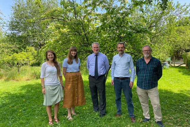 MP Damian Hinds makes friends with moths at Chawton tour operator