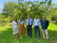 MP Damian Hinds makes friends with moths at Chawton tour operator