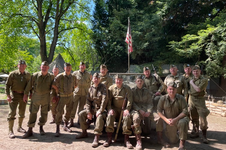 Easy Company of the US 101st Airborne Division at Village at War 2025.