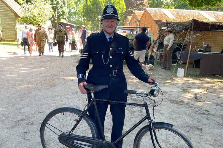 Philip Tracy of Elstead at Village at War 2025.
