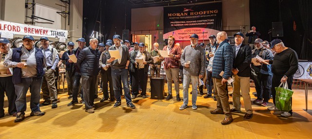 Hampshire and Surrey Hills Men's Choir performing at Farnham Beerex.