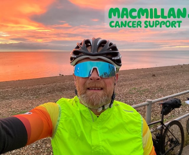Former Camelsdale pupil takes on 205-mile bike ride for Macmillan