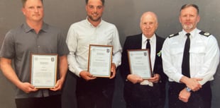 Commendation for brave trio who came to rescue of crash victim