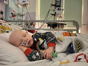 Brave Felix battles two rare cancers before third birthday