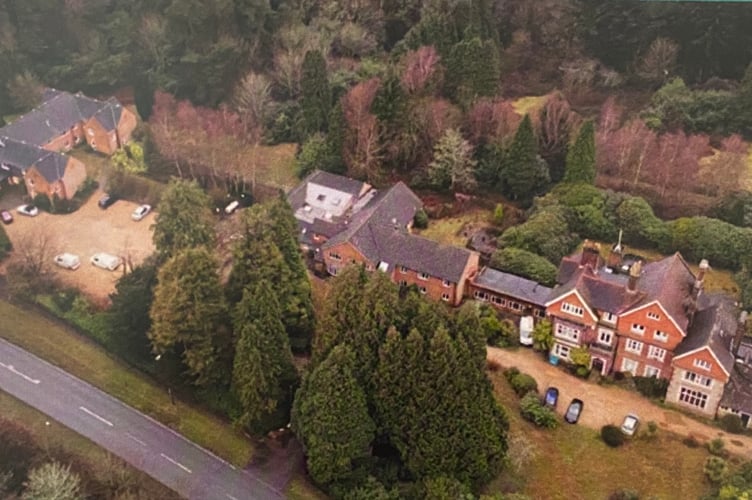 Care homes Rake aerial view
