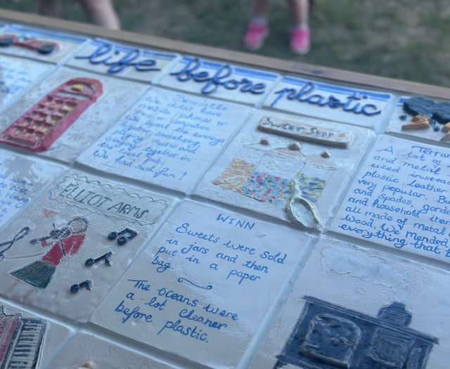 Woolmer Hill students' VE Day ceramic project