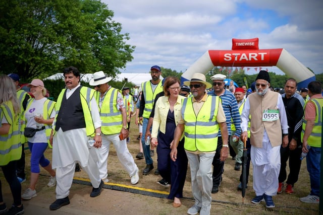 Hundreds take to the Surrey Hills for milestone charity walk