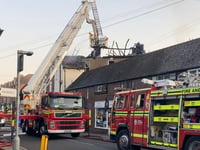 VIDEO: Firefighters dampen serious fire in Petersfield town centre
