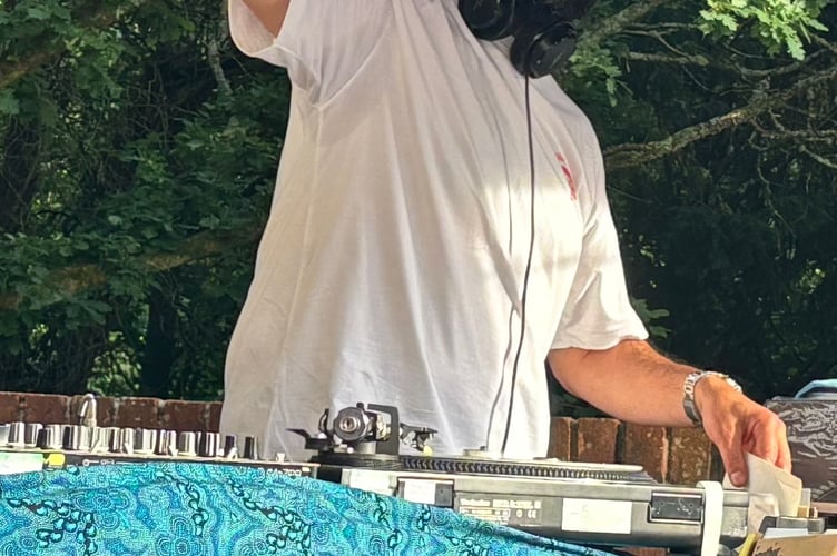 DJ “Grandmaster Sez” performing at the recent Haslemere District Hospital fundraiser