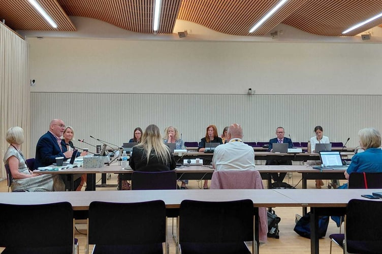 Hampshire County Council cabinet deciding on the preferred option for local government reorganisation.