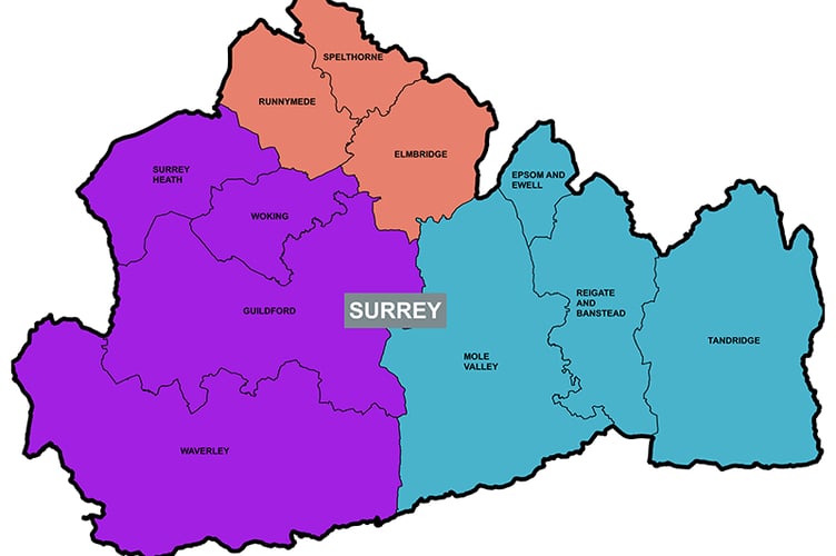 Haslemere Town Council's preferred option map