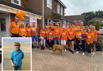 Fundraising family pound the Sussex border in memory of brave Petersfield youngster