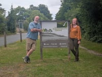Bill Bailey passes through East Hants on South Downs charity walk