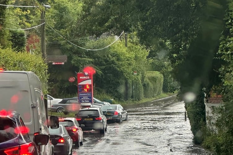 Camelsdale Road flooding Haslemere