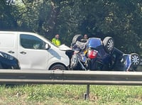 Accident on A31 Farnham bypass: Eastbound carriageway closed