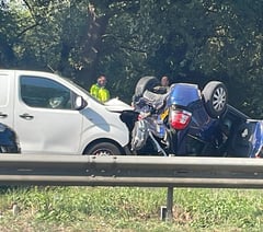 Accident on A31 Farnham bypass: Eastbound carriageway closed
