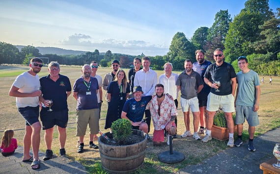 Liphook & Ripsley Cricket Club members admire the newly refurbished pavilion, which now includes modern changing rooms, accessible facilities, and upgraded amenities for players of all ages and abilities.