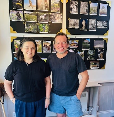 Hub Volunteer Sarah Brown and Chris Gorman