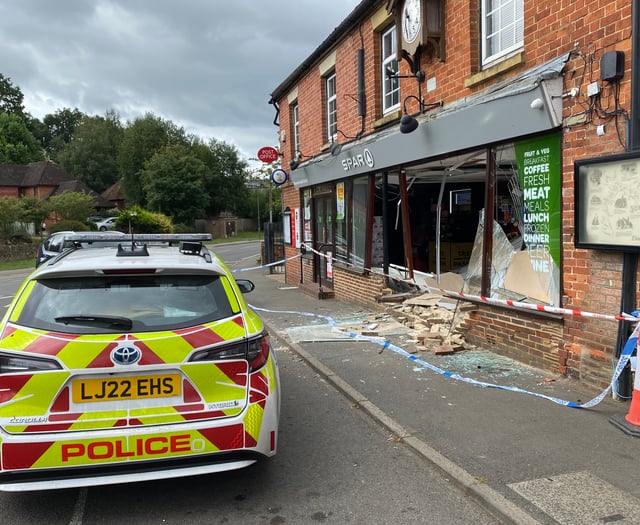 Elstead store ram-raided in attempt to steal cashpoint