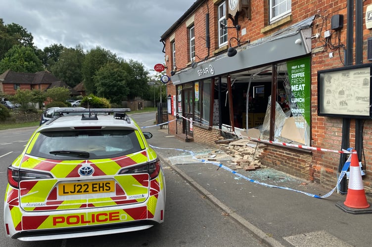 Elstead Spar Ram Raid PIC1