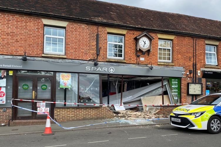 Elstead Spar Ram Raid PIC2