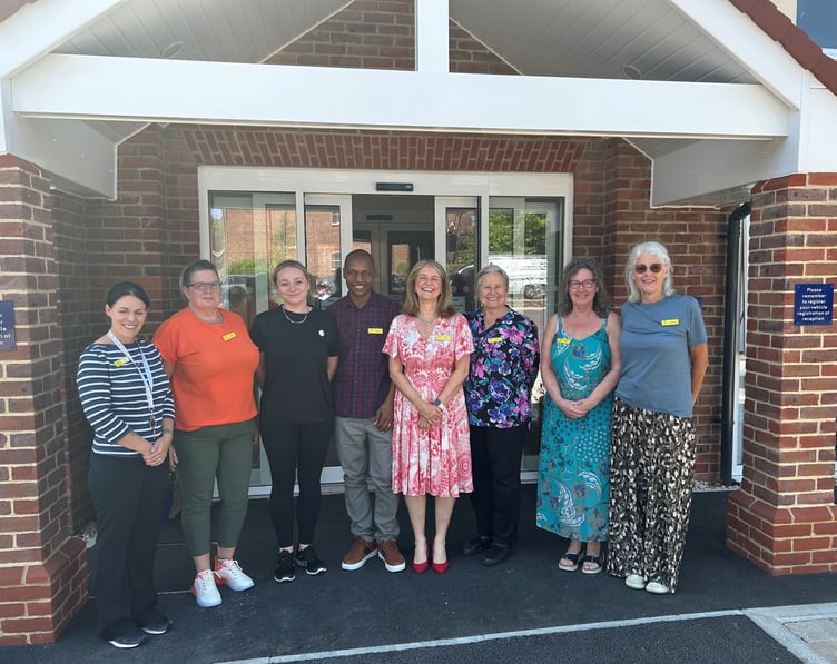 Staff and supporters of Hindhead Place as the new care home prepares for its official launch.