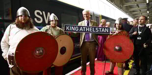 WATCH: Tom Holland unveils SWR train honouring King Athelstan